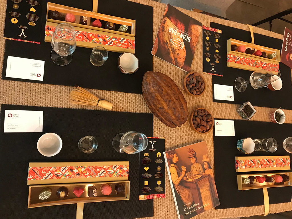 Degustación de chocolates con sabores japoneses